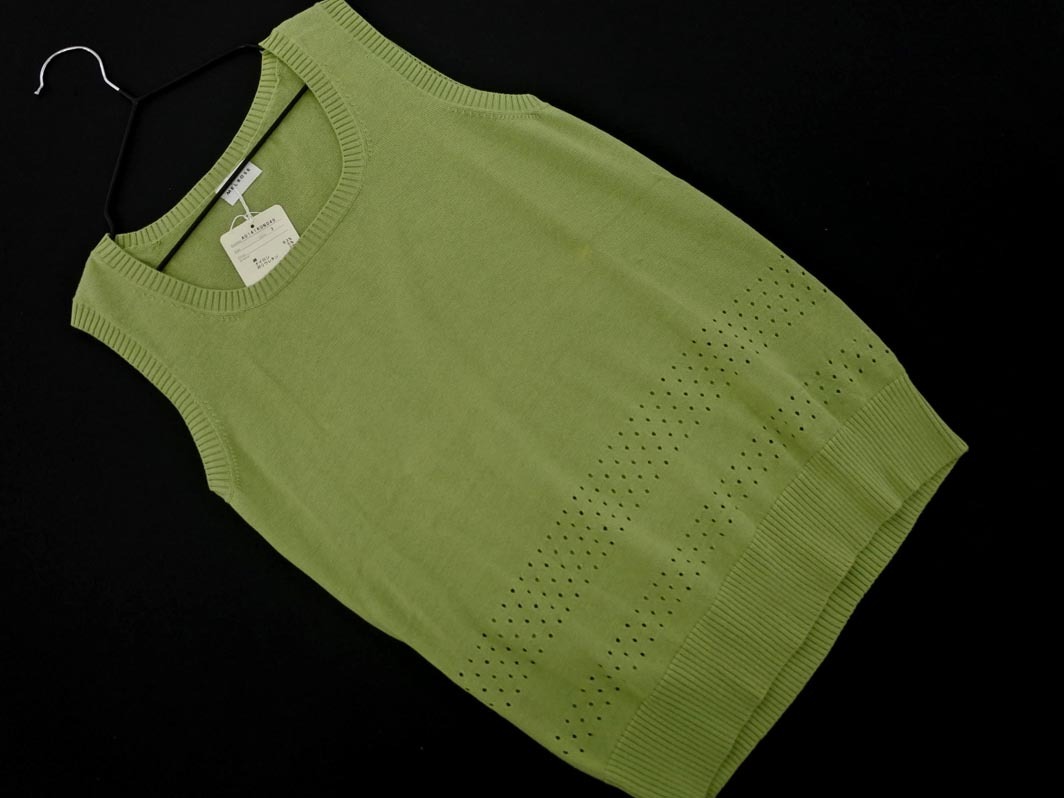 ネコポスOK 新品 MELROSE メルローズ ノースリーブ サマー ニット セーター 緑 ■◆ ☆ ffa6 レディース_画像1