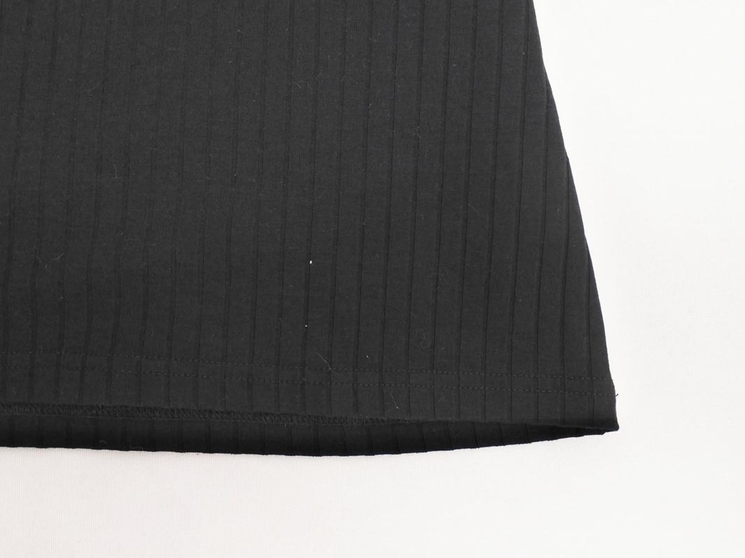 新品 earth music&ecology アースミュージック＆エコロジー ヘンリーネック カットソー sizeS/黒 ■◆ ☆ ffa6 レディース