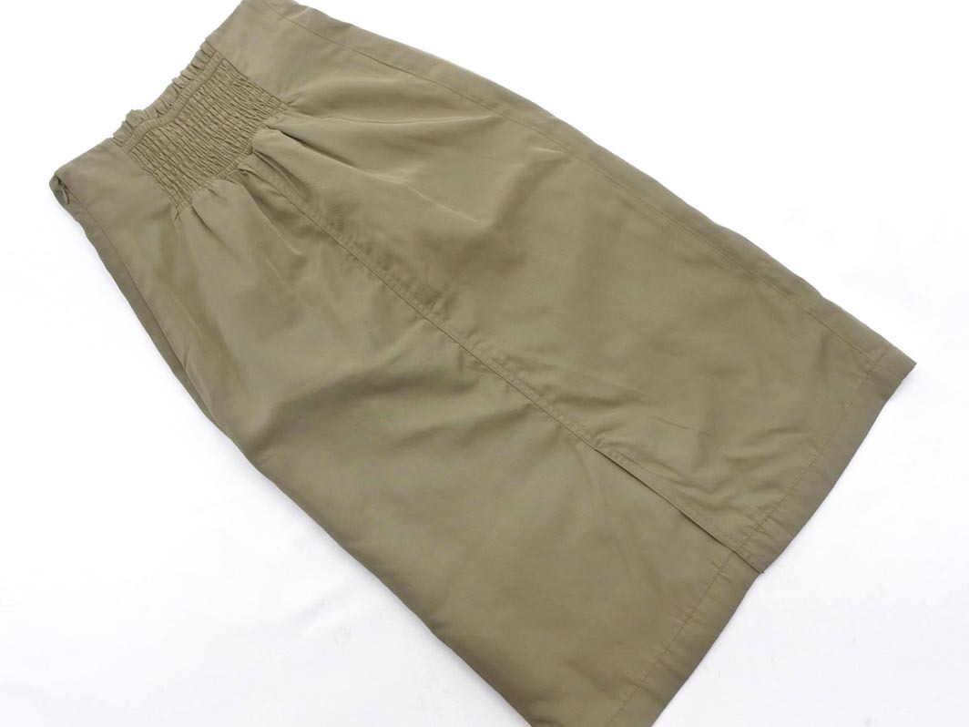 ネコポスOK MURUA ムルーア タイト スカート sizeS/カーキ ■■ ☆ ffa6 レディース
