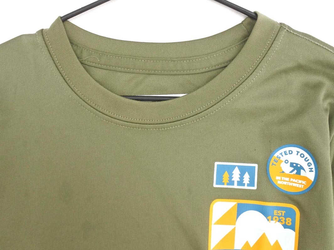 Columbia コロンビア プリント Tシャツ sizeS 8(130-140cm)/カーキ ■◆ ☆ ffa5 子供服