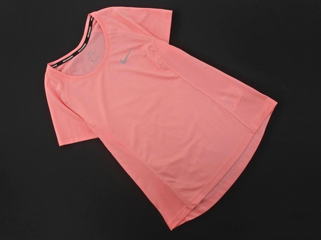 NIKE ナイキ ランニング ロゴ トレーニングウェア カットソー sizeS/ピンク ■◆ ☆ ffa9 レディース