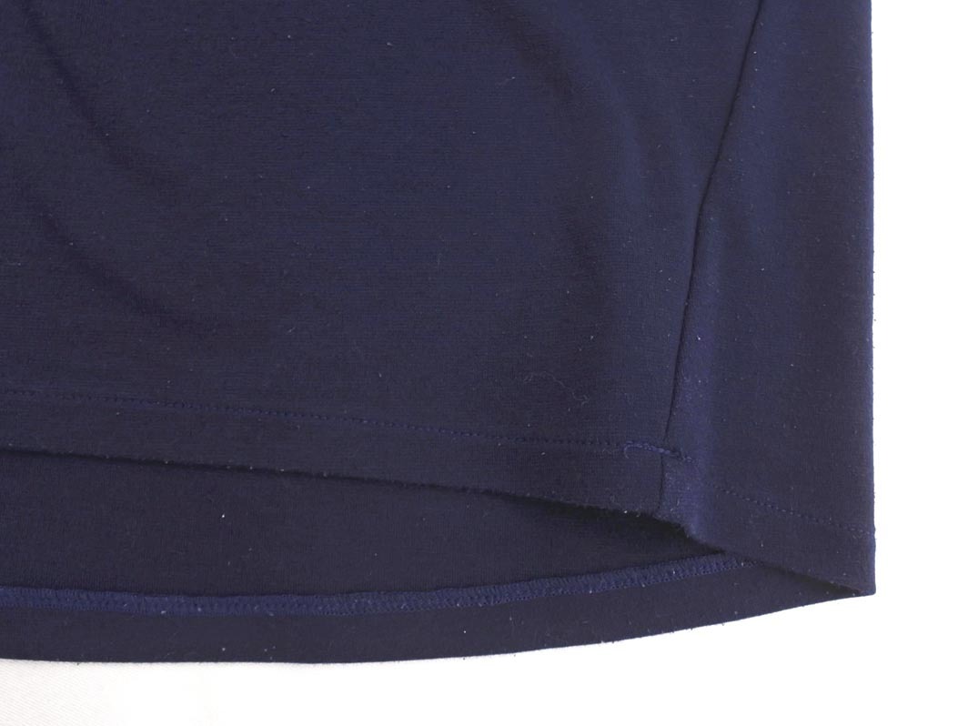 ネコポスOK NATURAL BEAUTY BASIC ナチュラルビューティーベーシック レース カットソー sizeM/濃紺 ■◆ ☆ ffa9 レディース