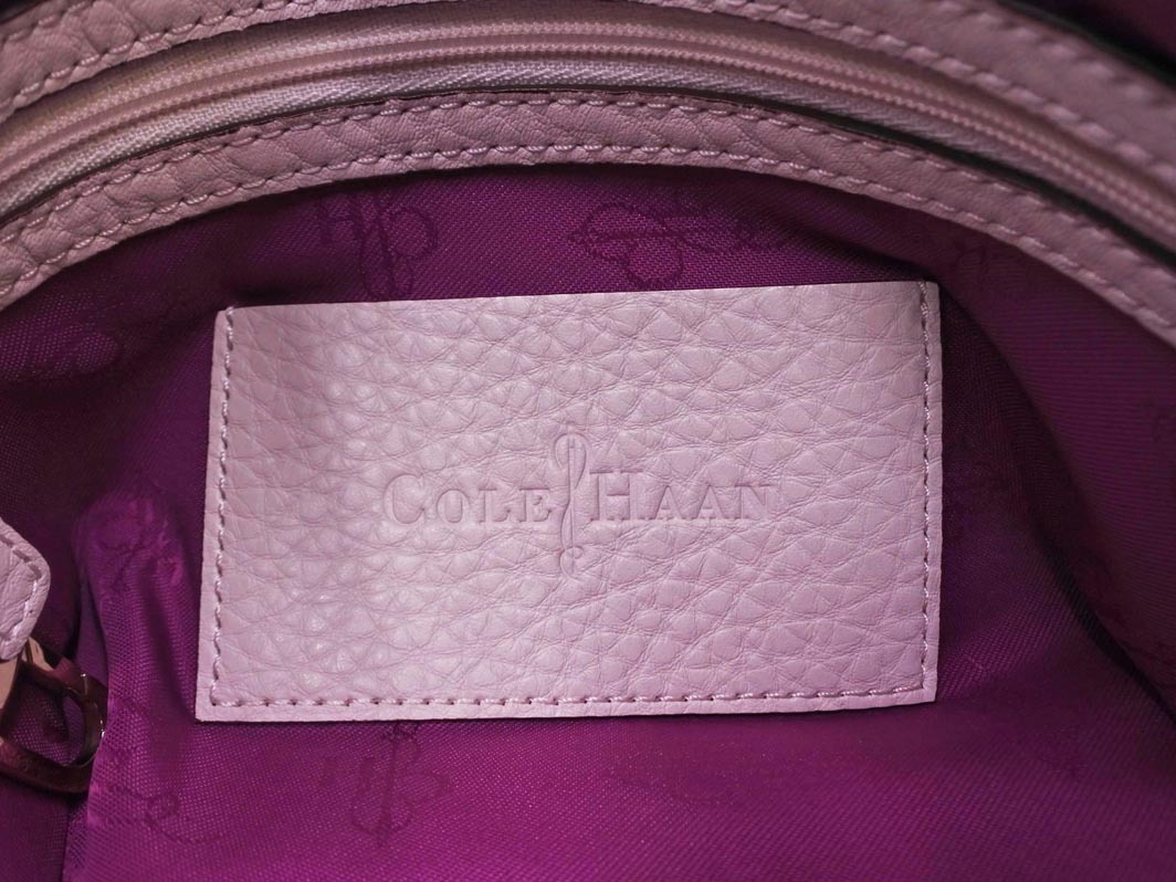 COLE HAAN コールハーン 本革 レザー セミショルダー バッグ ピンク ■■ ☆ ffa9 レディース