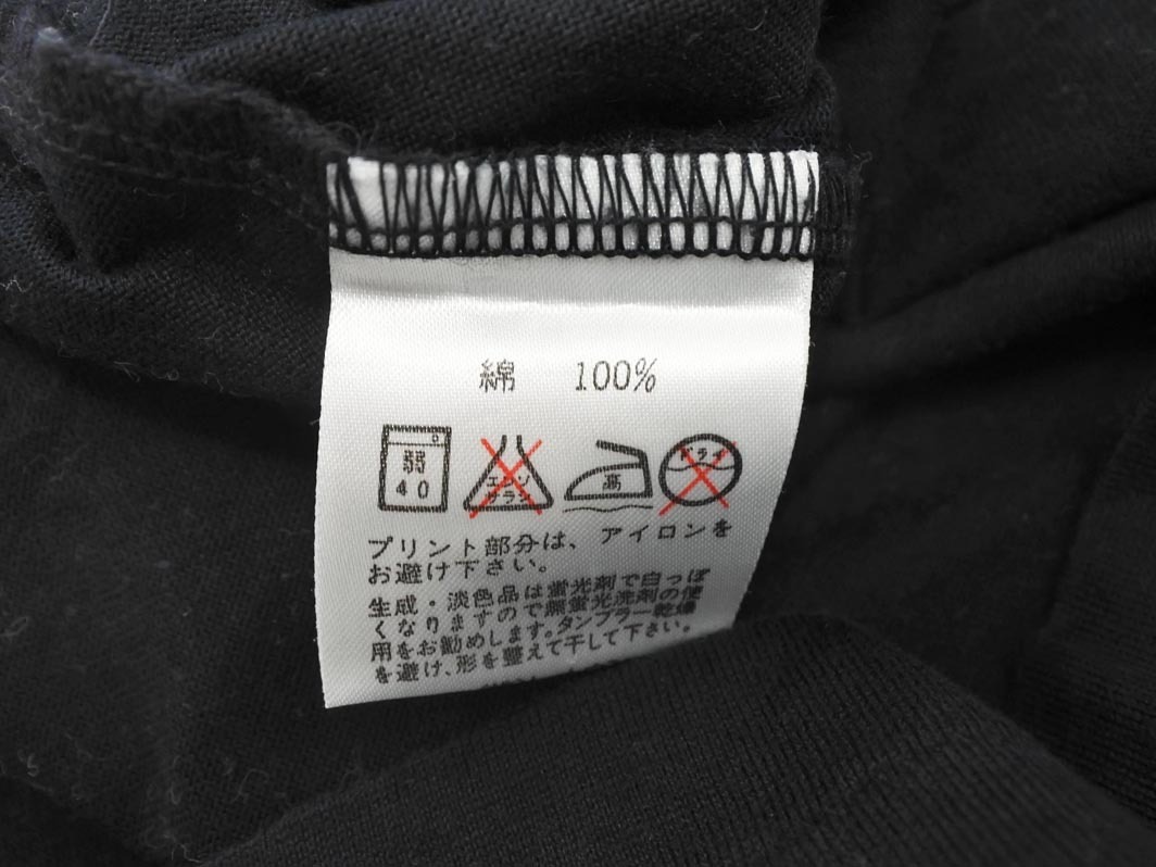 ネコポスOK arnold palmer アーノルドパーマー フラワー プリント 刺繍 Tシャツ sizeL/黒 ■◆ ☆ ffa9 レディース