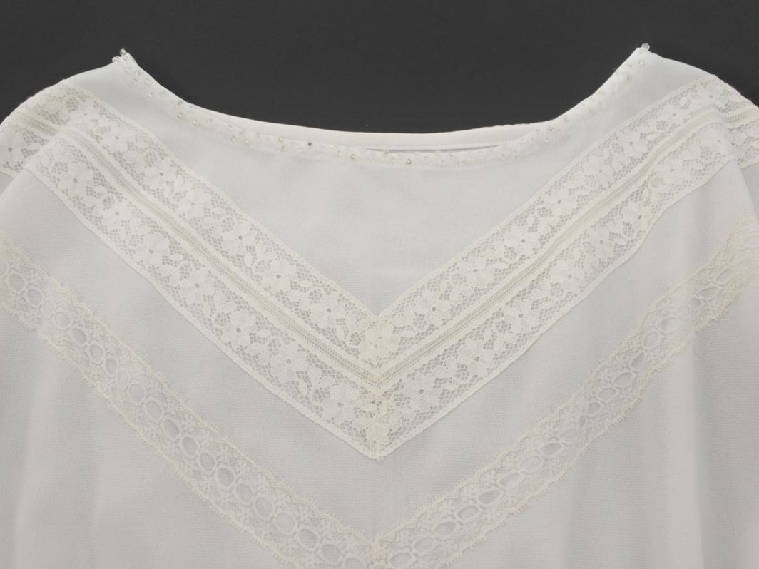 MISCH MASCH ミッシュマッシュ レース チュニック Aライン ワンピース sizeM/白 ■◆ ☆ ffa9 レディース_画像3