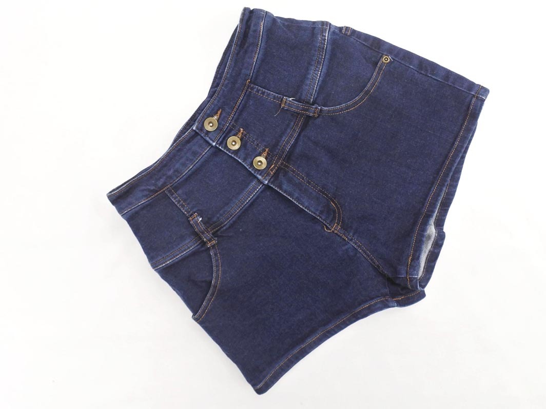 Heather ヘザー ストレッチ ボタンフライ ショート デニムパンツ sizeS/インディゴ ■◆ ☆ ffa9 レディース_画像1