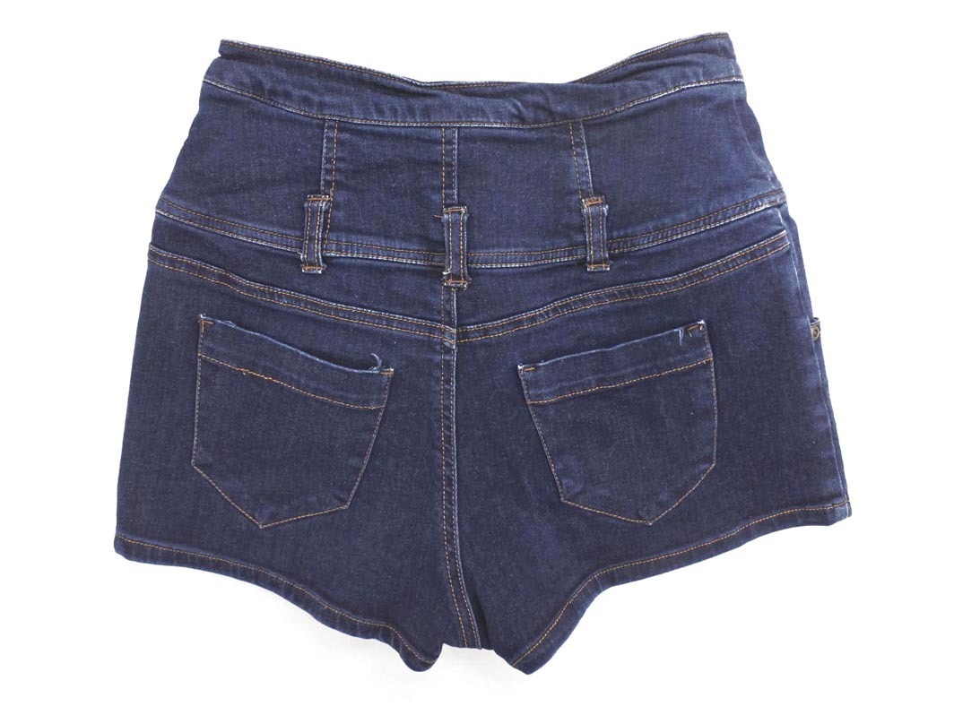 Heather ヘザー ストレッチ ボタンフライ ショート デニムパンツ sizeS/インディゴ ■◆ ☆ ffa9 レディース_画像5