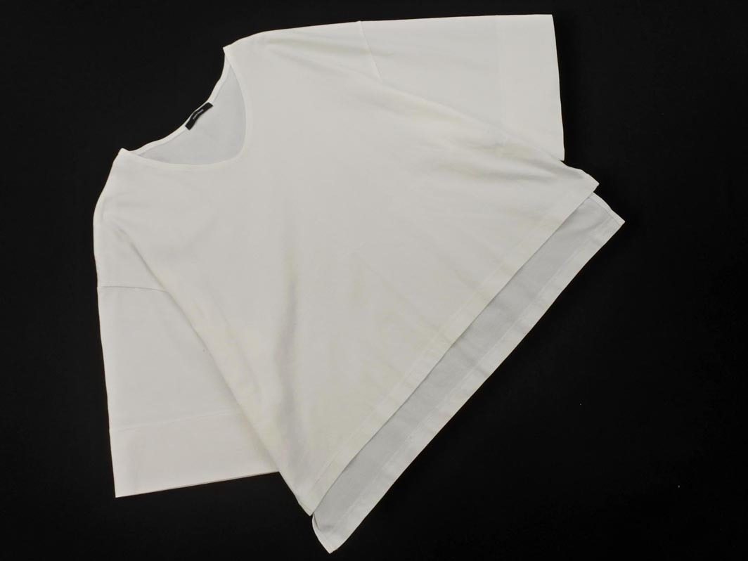 ネコポスOK JOURNAL STANDARD ジャーナルスタンダード Vネック カットソー 白 ■◆ ☆ ffb0 レディース_画像1