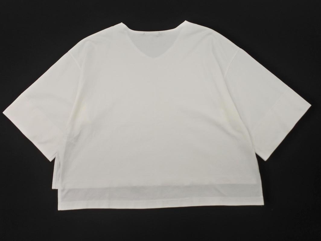 ネコポスOK JOURNAL STANDARD ジャーナルスタンダード Vネック カットソー 白 ■◆ ☆ ffb0 レディース_画像5