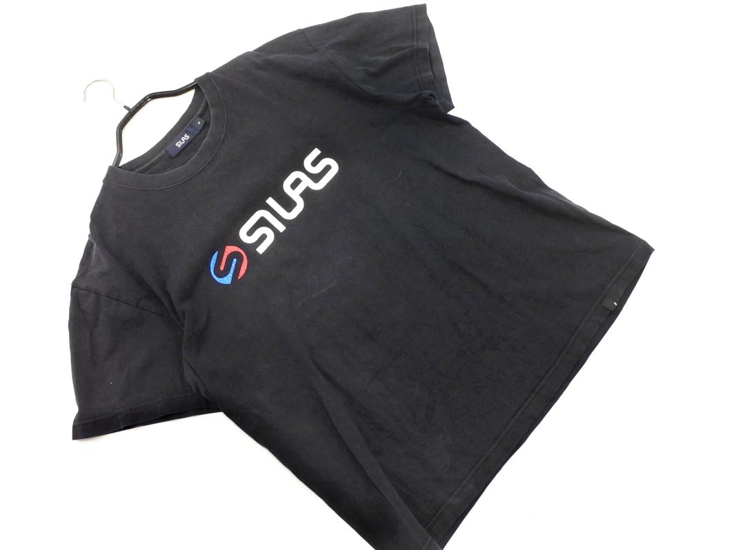ネコポスOK SILAS サイラス Tシャツ sizeL/黒 ■◆ ☆ ffb0 メンズ