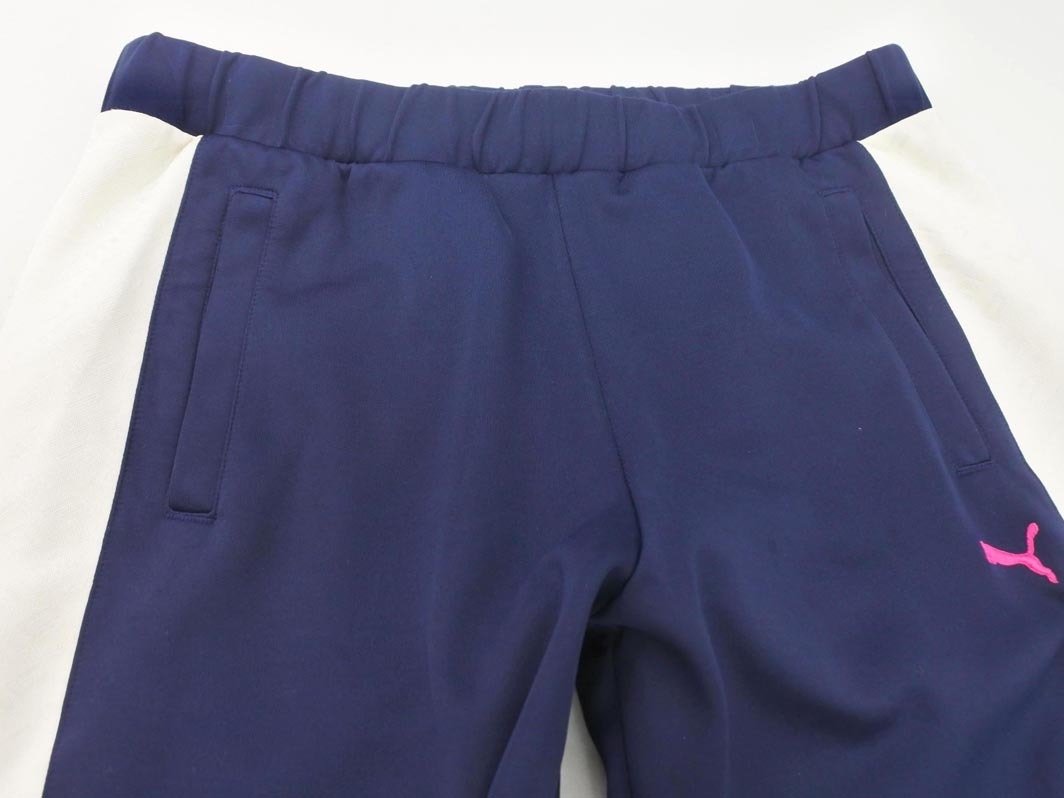 PUMA プーマ トラック パンツ sizeL/紺 ■■ ☆ ffb0 レディース