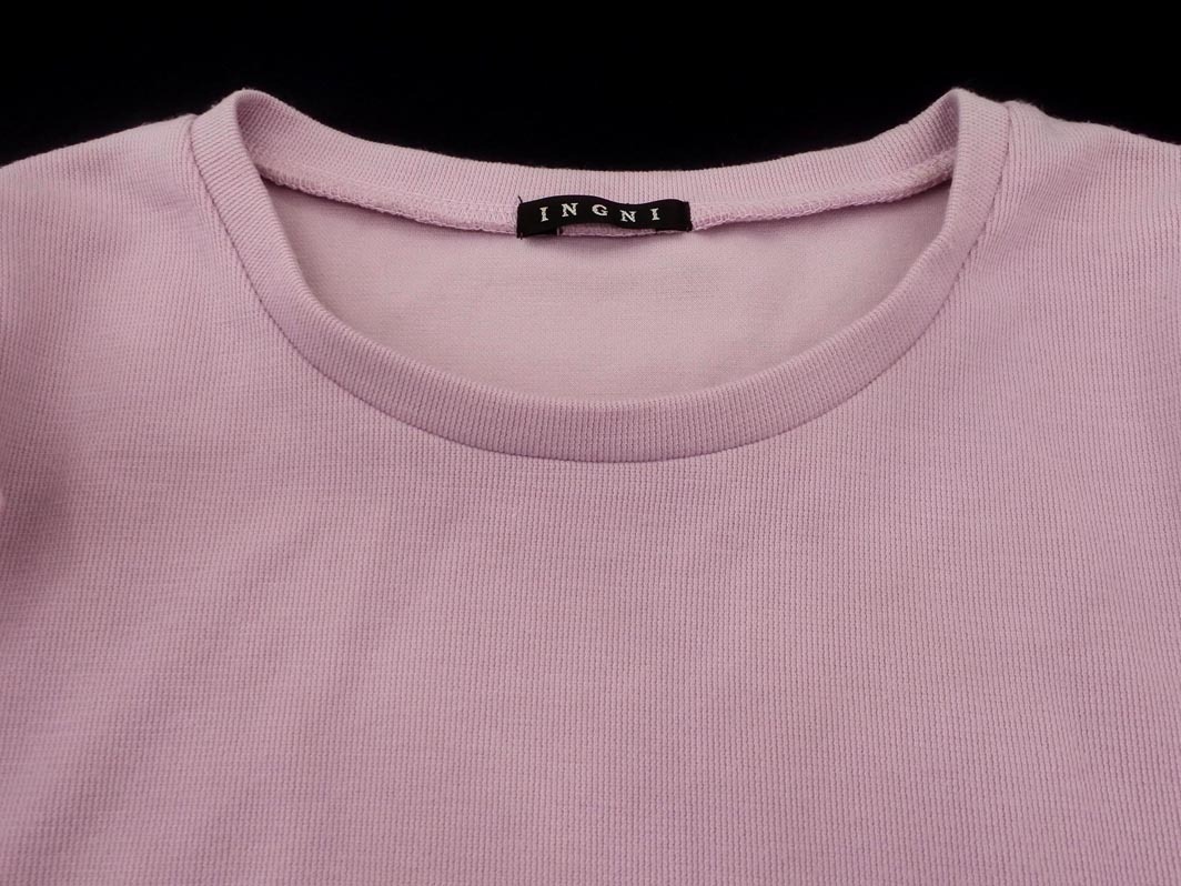 INGNI イング フリル レース カットソー sizeM/ラベンダー ■◆ ☆ ffb0 レディース