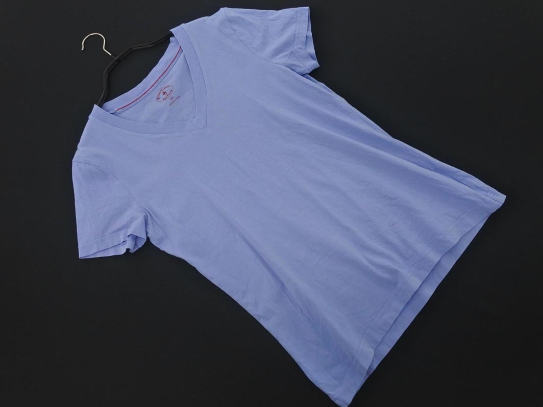 ネコポスOK BROOKS BROTHERS ブルックスブラザーズ Vネック カットソー sizeXS/青 ■◆ ☆ ffb0 メンズ