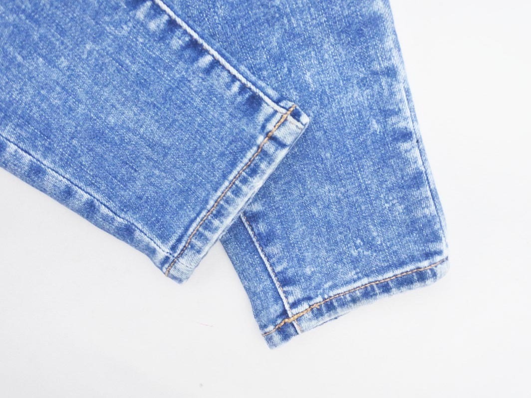 AMERICAN EAGLE アメリカンイーグル ダメージ加工 スキニー デニムパンツ size6/青 ■■ ☆ ffb0 レディース