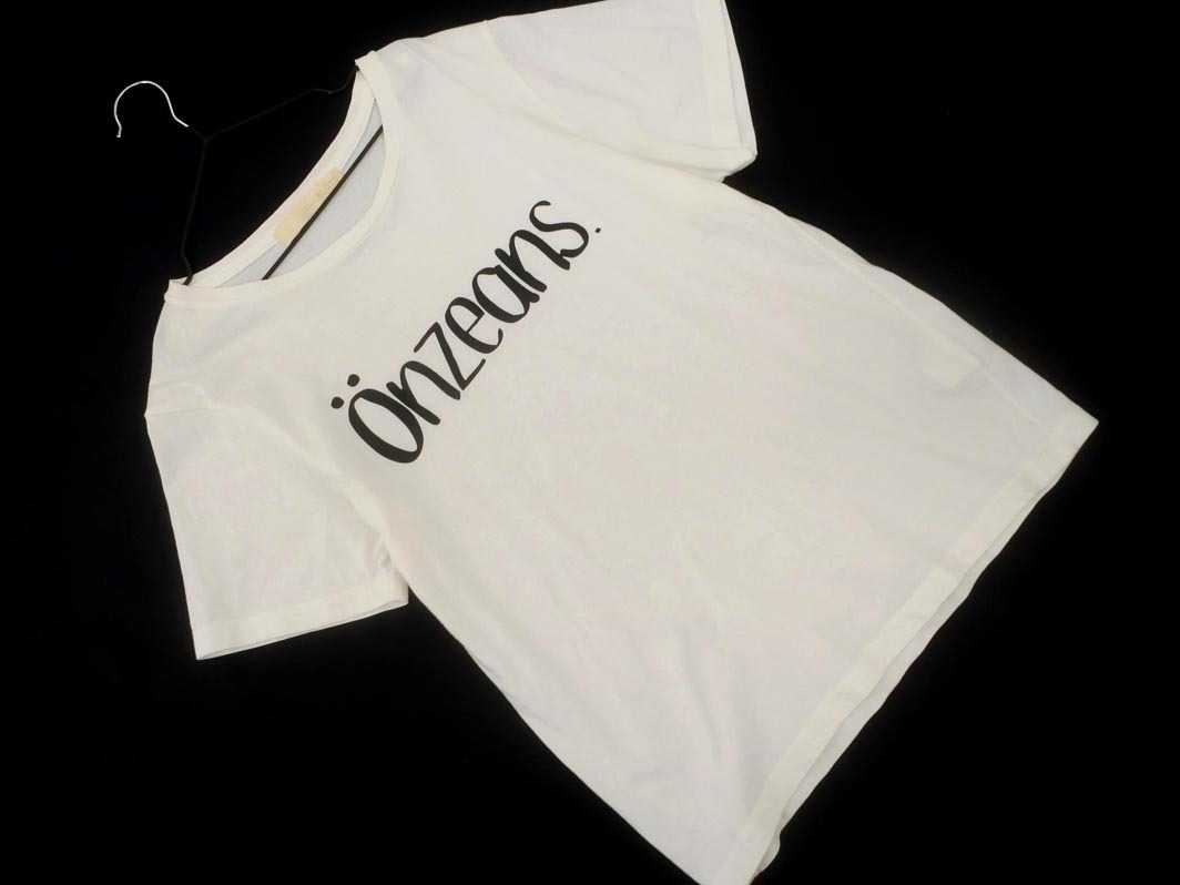 ネコポスOK SLOBE IENA スローブイエナ プリント Tシャツ 白 ■◆ ☆ ffb0 レディース