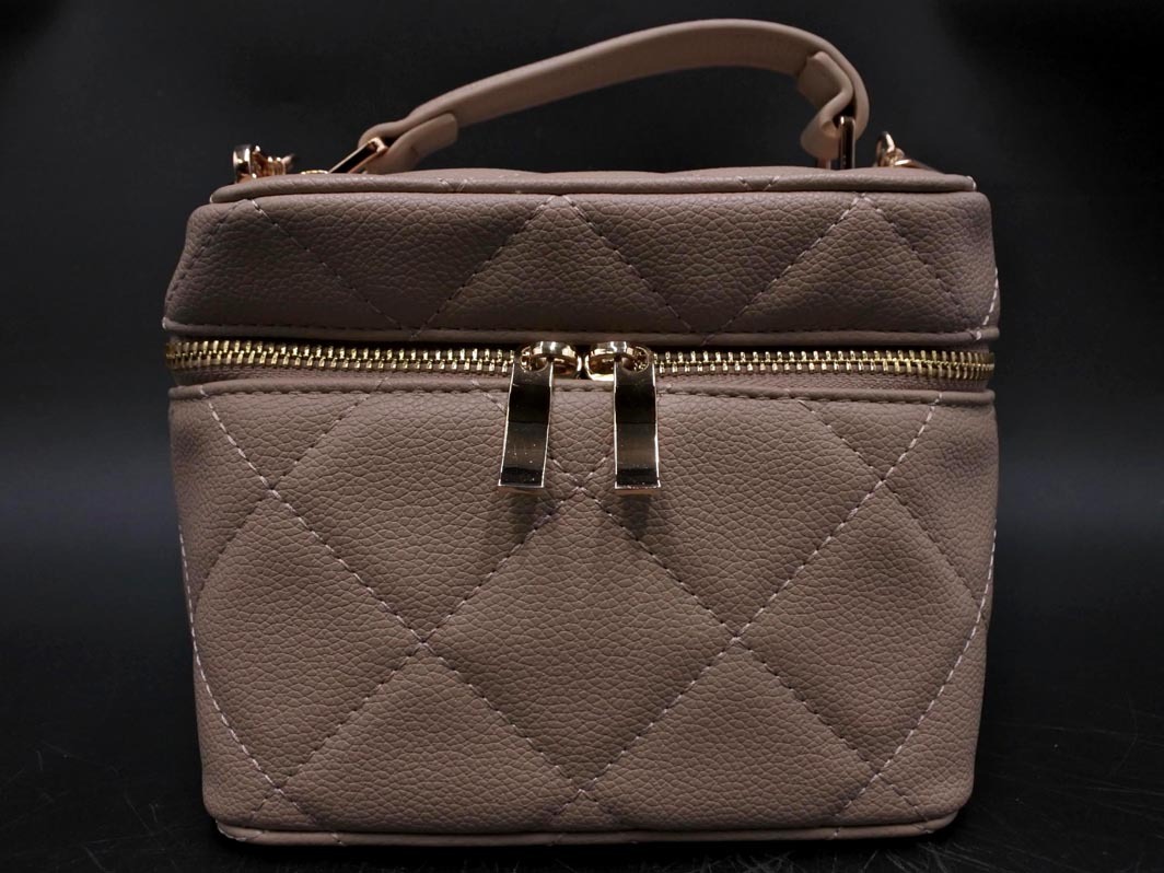 Heather ヘザー バニティ チェーン ショルダー バッグ ベージュ ■■ ☆ ffb0 レディース