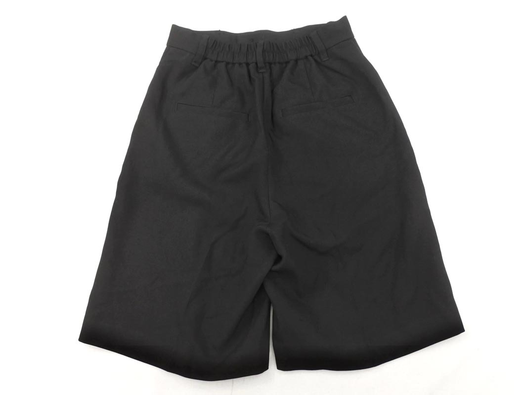 LOWRYS FARM ローリーズファーム ピンタック ハーフ パンツ sizeF/黒 ■◆ ☆ ffb0 レディース