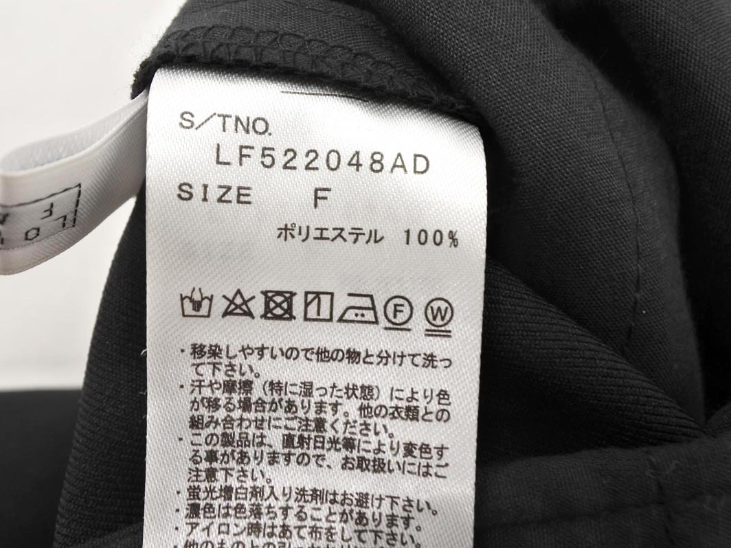 LOWRYS FARM ローリーズファーム ピンタック ハーフ パンツ sizeF/黒 ■◆ ☆ ffb0 レディース