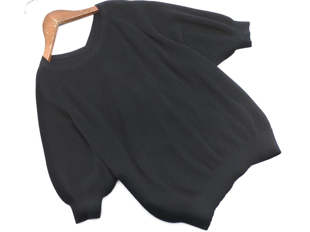 Stola. ストラ プルオーバー サマー ニット セーター sizeF/黒 ■◆ ☆ ffb1 レディース