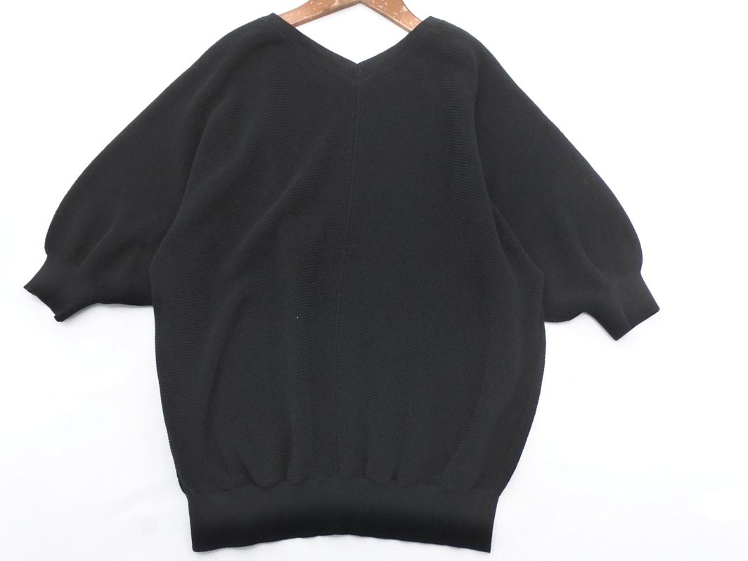 Stola. ストラ プルオーバー サマー ニット セーター sizeF/黒 ■◆ ☆ ffb1 レディース