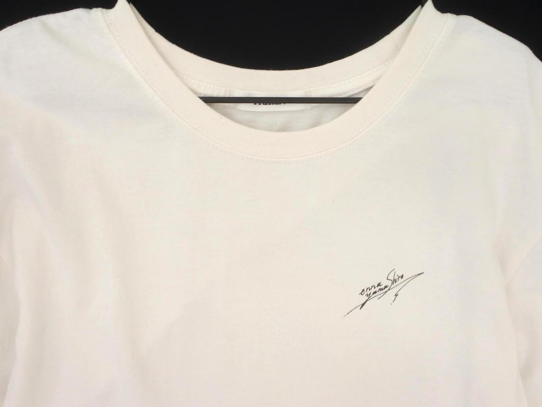 ネコポスOK MURUA ムルーア プリント Tシャツ sizeF/白 ■◆ ☆ ffb2 レディース
