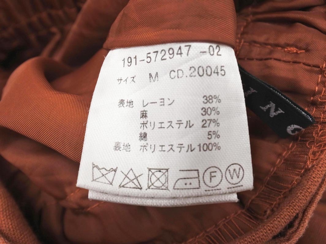 INGNI イング リネン混 サロペット オーバーオール sizeM/茶 ■◆ ☆ ffb2 レディース_画像5