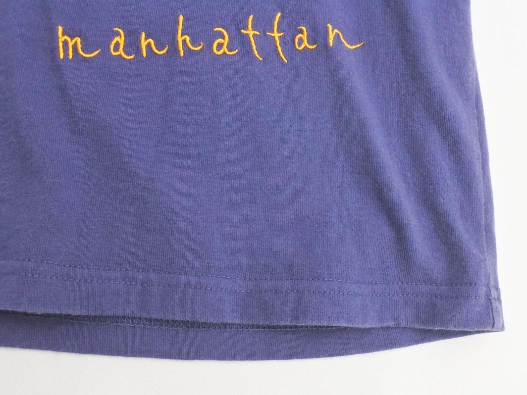 B:MING BEAMS ビームス 刺繍 Tシャツ sizeM/青 ■◆ ☆ ffb2 メンズ