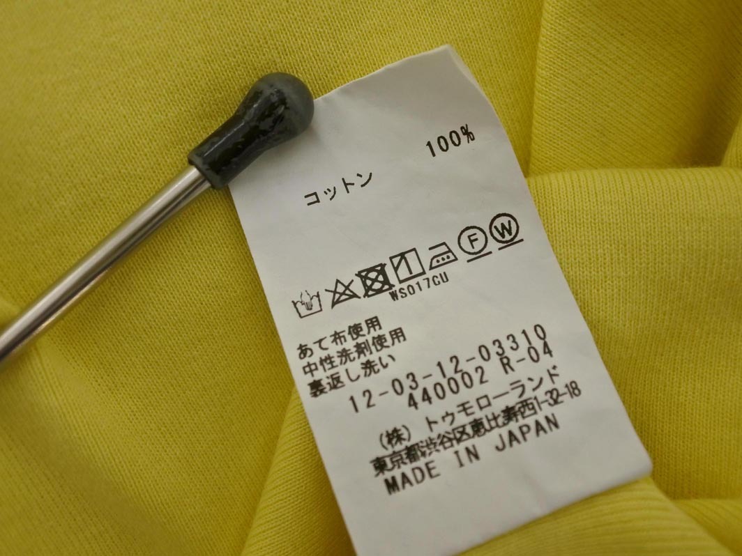  кошка pohs OK MACPHEE McAfee Tomorrowland cut and sewn sizeS/ желтый #* * ffb3 женский 