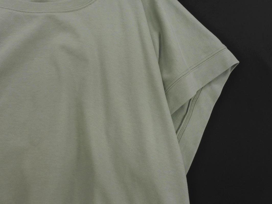 CLASSICAL ELF クラシカルエルフ オーガニックコットン フレンチスリーブ カットソー sizeS/グリーン ■◆ ☆ ffb3 レディース