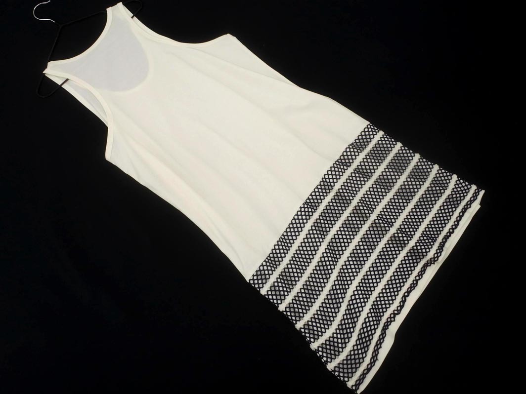 β ベータ ノースリーブ チュニック ワンピース size40/白 ■◆ ☆ ffb3 レディース