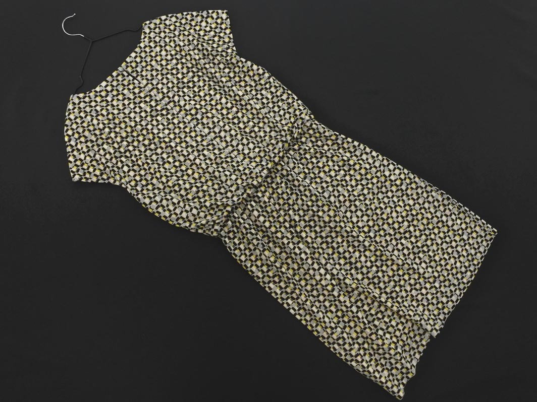 23區(qū) 総柄 ワンピース size36/グレージュ ■◆ ☆ ffb2 レディース