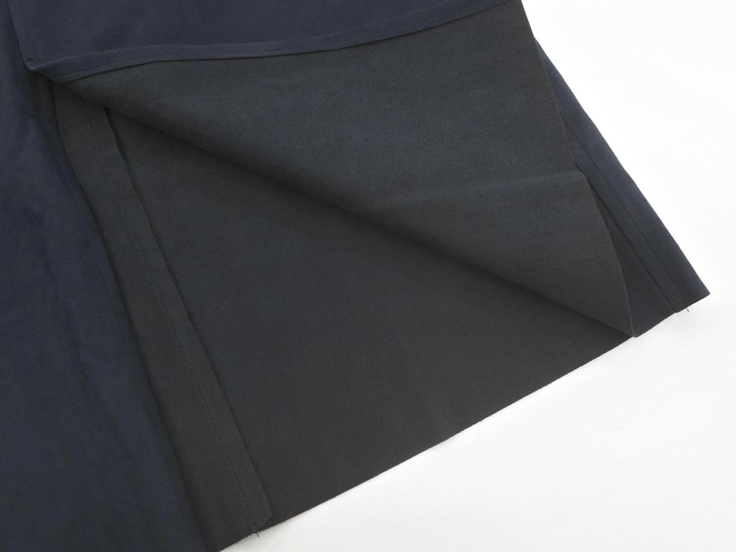 MACPHEE マカフィー トゥモローランド フェイクレザー タイト スカート size34/紺 ◇■ ☆ fcb4 レディース