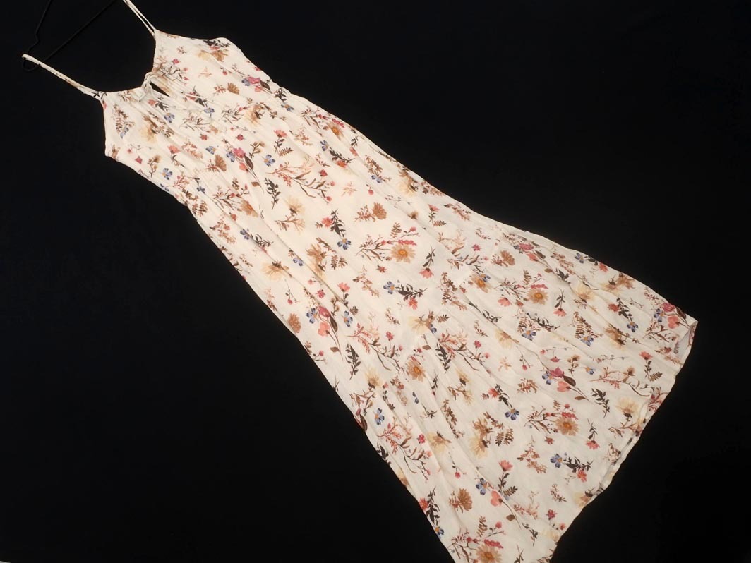 Abercrombie & Fitch アバクロンビー＆フィッチ 花柄 楊柳 キャミソール ワンピース sizeM/オフホワイト ■◆ ☆ ffb6 レディース