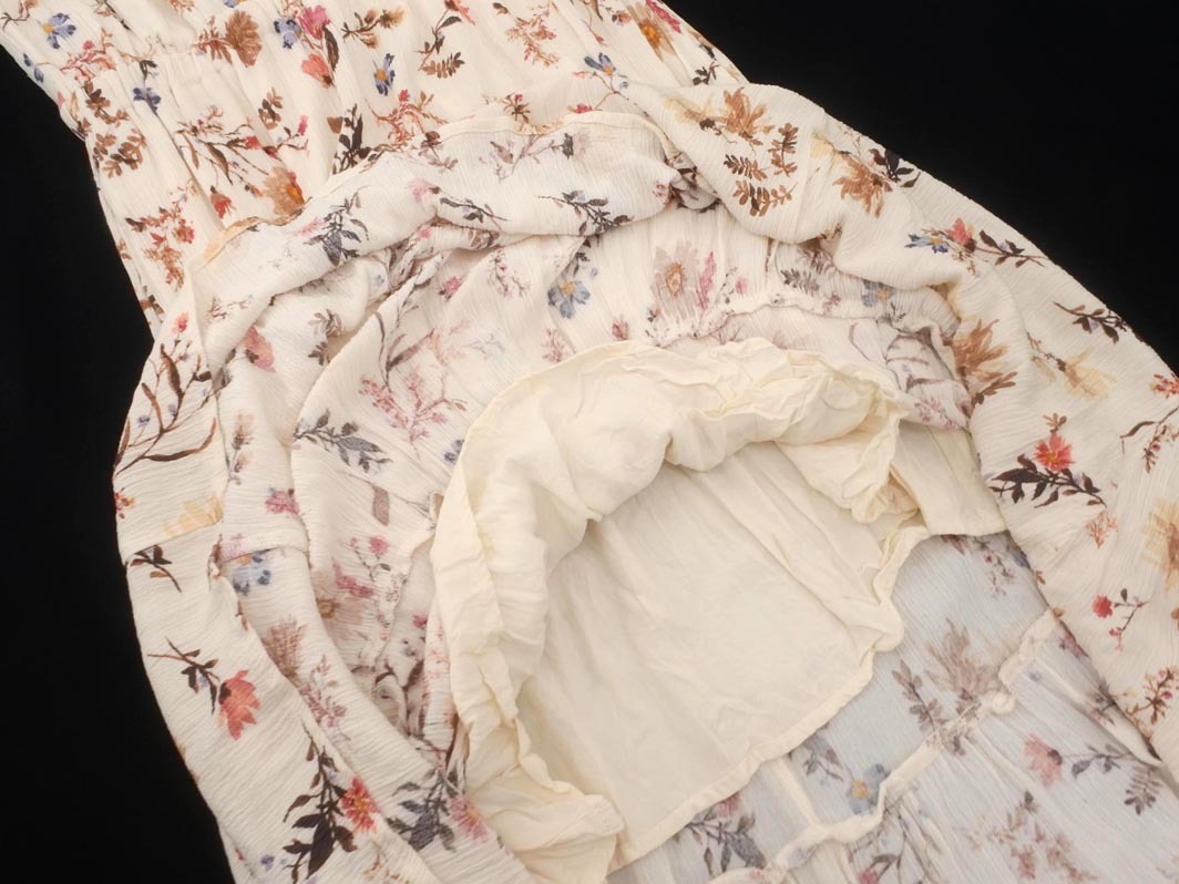 Abercrombie & Fitch アバクロンビー＆フィッチ 花柄 楊柳 キャミソール ワンピース sizeM/オフホワイト ■◆ ☆ ffb6 レディース