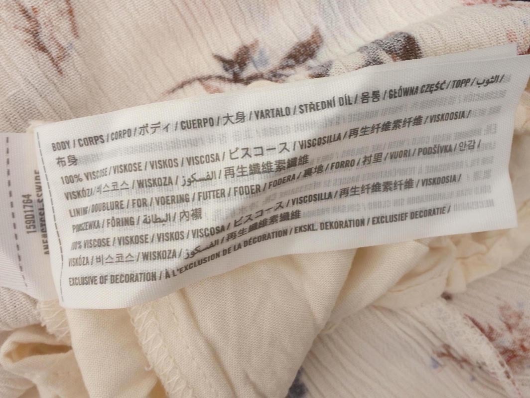 Abercrombie & Fitch アバクロンビー＆フィッチ 花柄 楊柳 キャミソール ワンピース sizeM/オフホワイト ■◆ ☆ ffb6 レディース