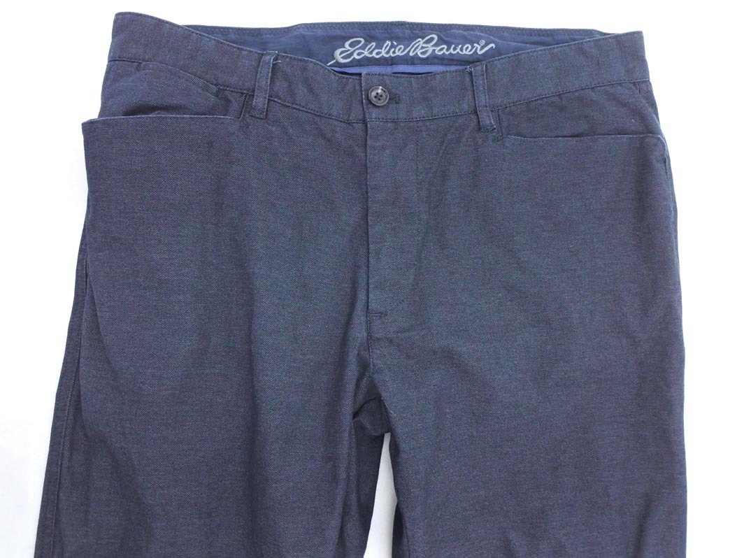 Eddie Bauer エディーバウアー テーパード パンツ size36/紺 ■■ ☆ ffb6 メンズ