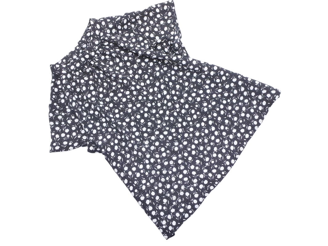 NATURAL BEAUTY BASIC ナチュラルビューティーベーシック 総柄 ブラウス シャツ sizeS/黒 ■◆ ☆ ffb6 レディース