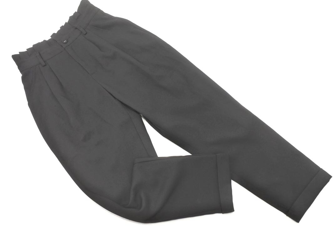 PAGEBOY ページボーイ ロールアップ テーパード パンツ sizeF/黒 ■■ ☆ ffb7 レディース_画像1