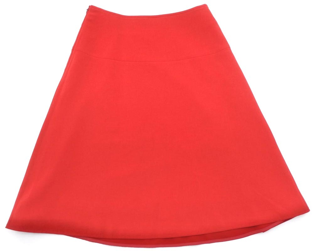 LAUTREAMONT ロートレアモン フレア スカート size40/赤 ■■ ☆ ffb7 レディース