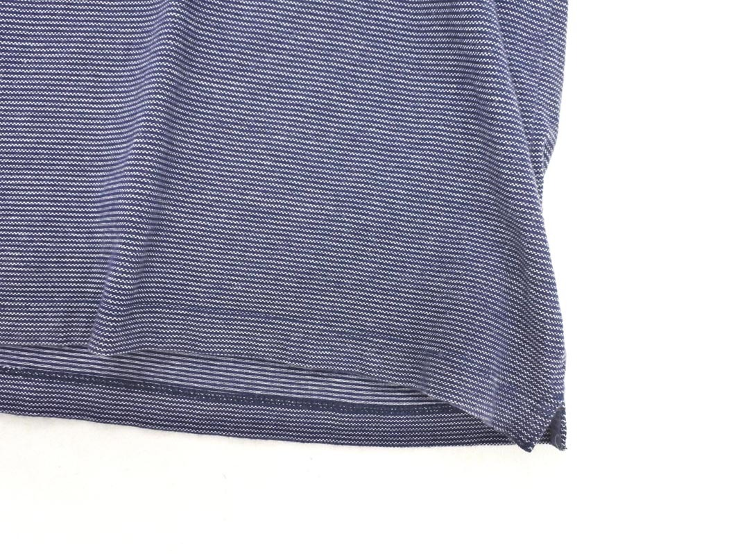 BANANA REPUBLIC バナナリパブリック ボーダー ポロシャツ sizeM/青ｘ紺 ■◆ ☆ ffb7 メンズ