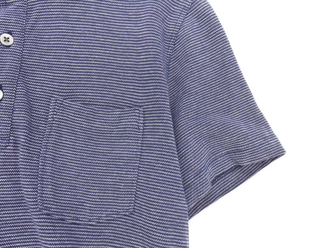 BANANA REPUBLIC バナナリパブリック ボーダー ポロシャツ sizeM/青ｘ紺 ■◆ ☆ ffb7 メンズ