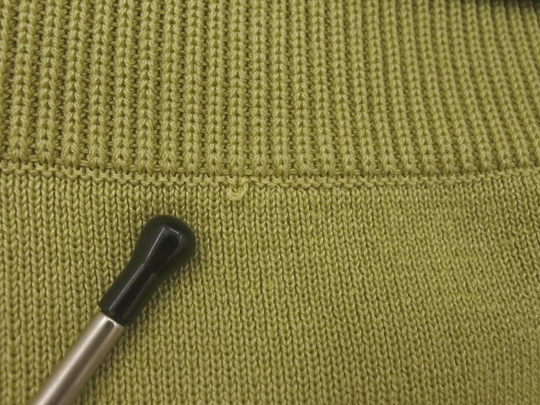 rienda リエンダ オフタートルネック ニット ワンピース sizeF/緑 ■◆ ☆ ffb7 レディース_画像7