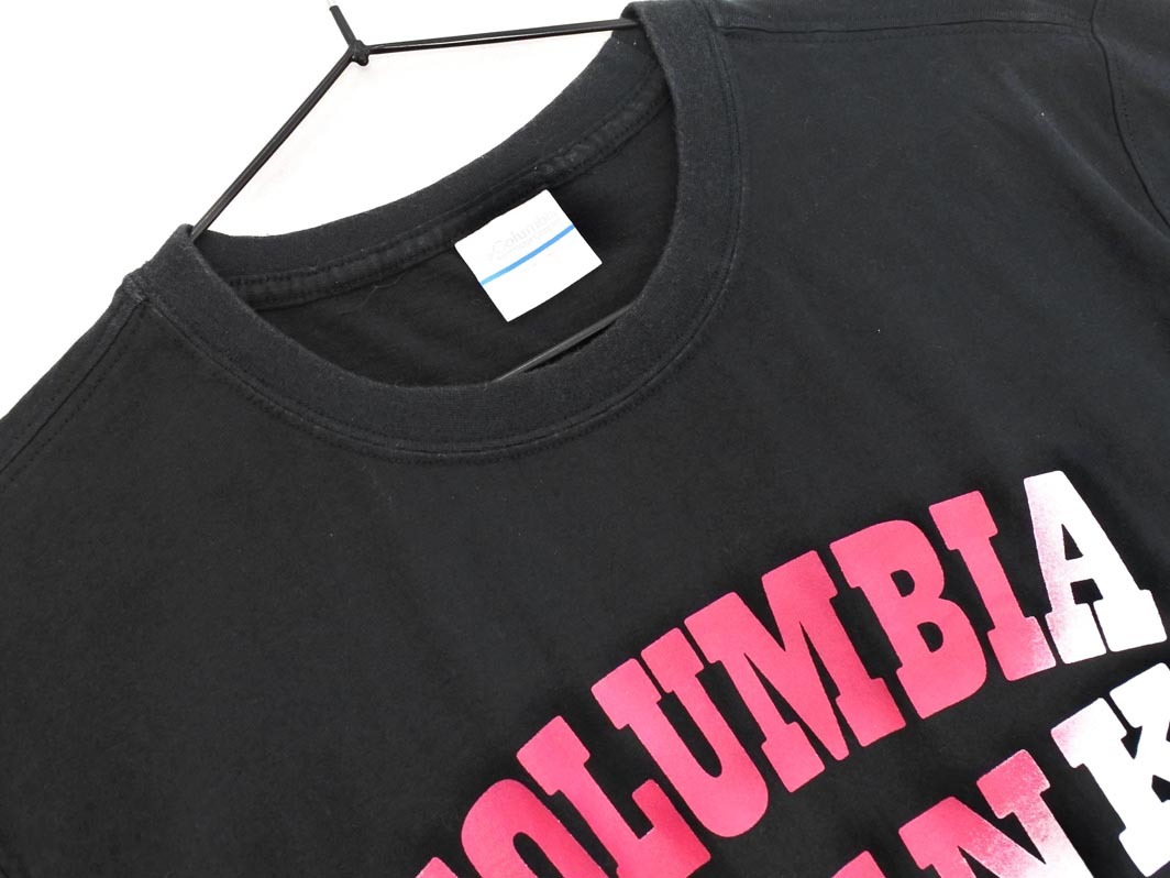 Columbia コロンビア ロゴ プリント Tシャツ sizeM/黒 ■◆ ☆ ffb7 メンズ_画像2