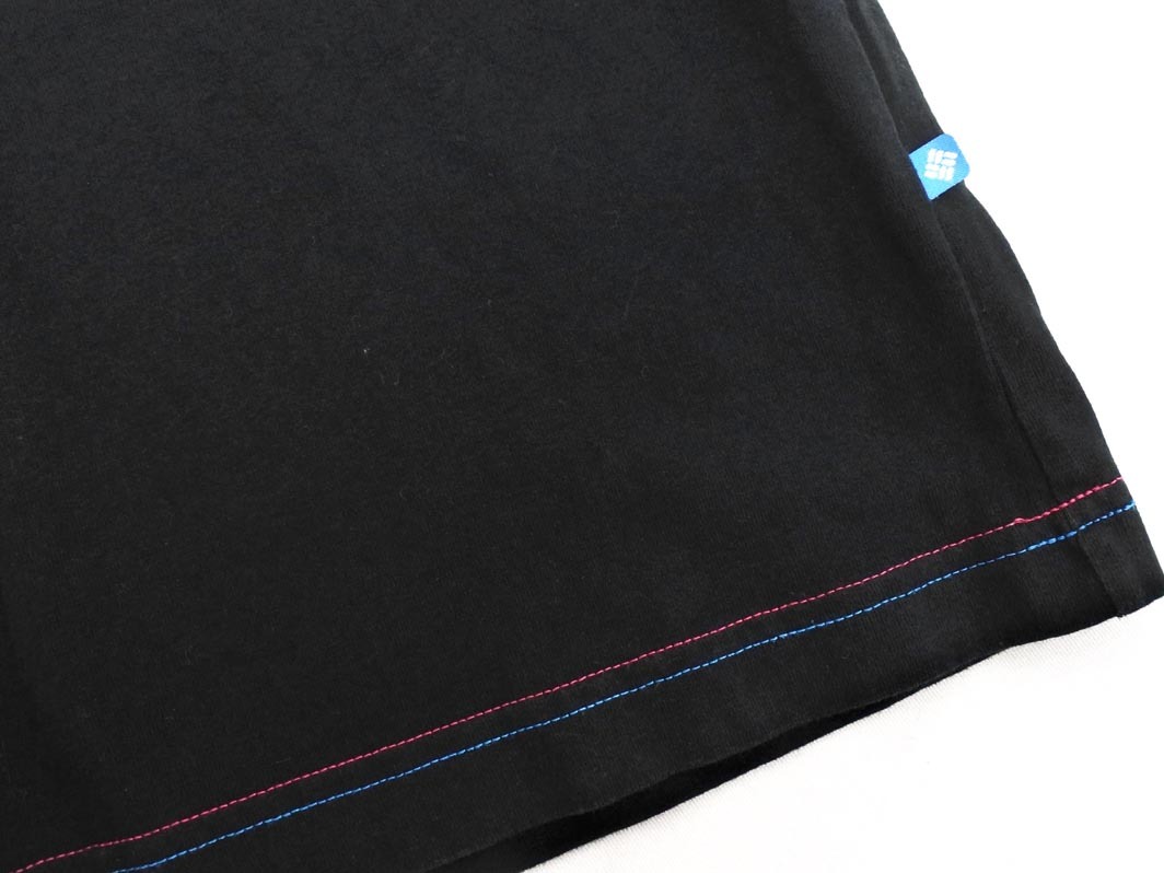 Columbia コロンビア ロゴ プリント Tシャツ sizeM/黒 ■◆ ☆ ffb7 メンズ_画像4