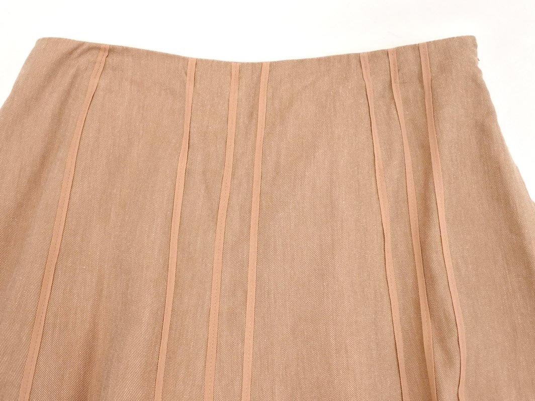  Area Free linen. flair юбка size40/ Camel #* * ffb8 женский 
