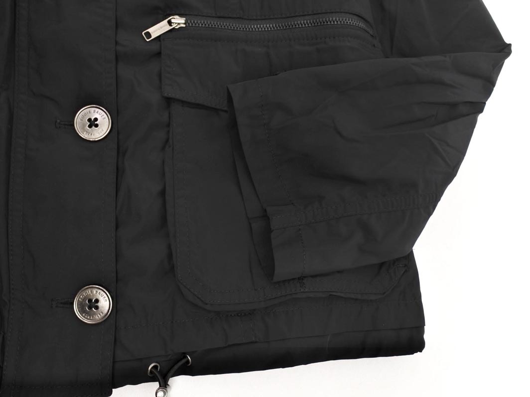 Eddie Bauer エディーバウアー スタンドカラー ジャケット sizePL/黒 ■◇ ☆ ffb8 レディース