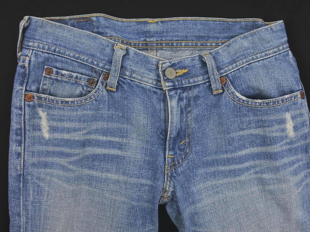 LEVI’S リーバイス カットオフ ハーフ デニムパンツ size27/青 ■◆ ☆ ffb8 レディース
