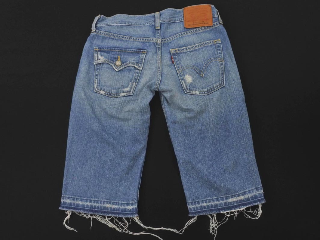 LEVI’S リーバイス カットオフ ハーフ デニムパンツ size27/青 ■◆ ☆ ffb8 レディース