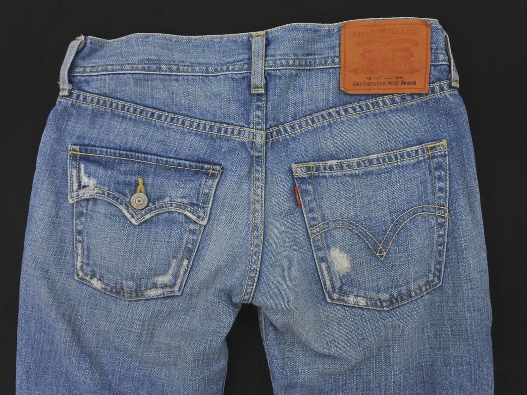 LEVI’S リーバイス カットオフ ハーフ デニムパンツ size27/青 ■◆ ☆ ffb8 レディース