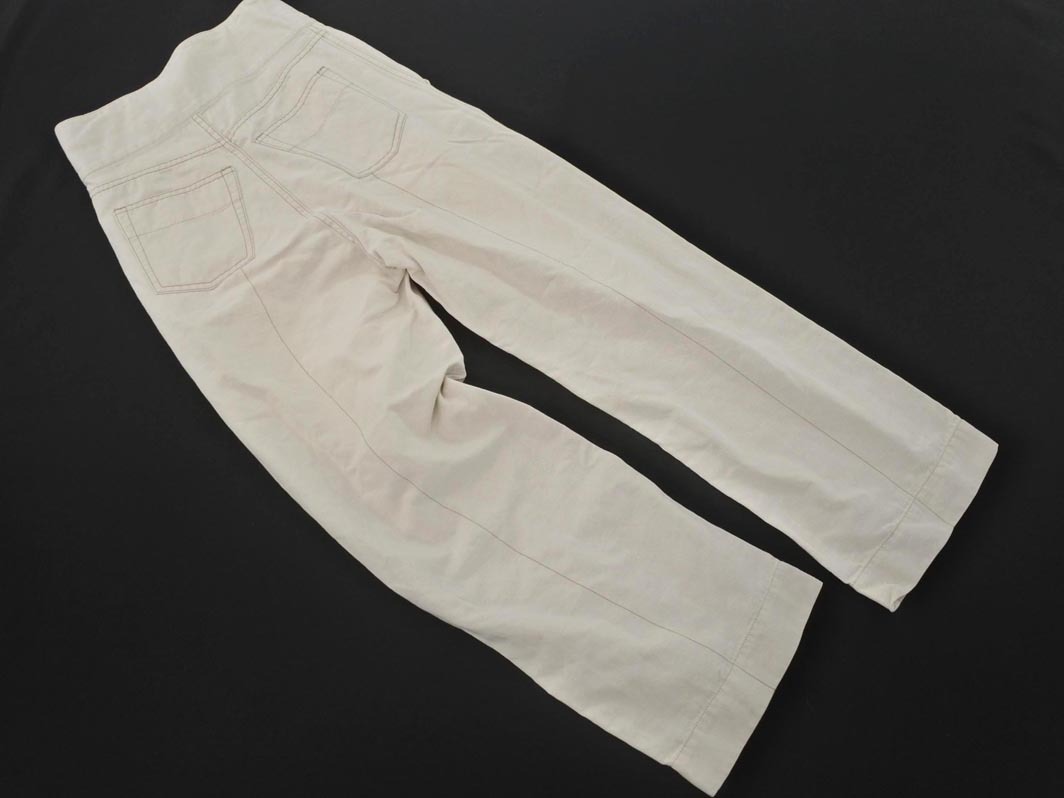 MACPHEE マカフィー トゥモローランド 綿麻 ハイウエスト パンツ size34/ライトベージュ ■◆ ☆ ffb8 レディース
